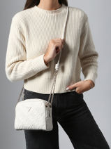 Cross Body Tas Adelasia Guess Wit adelasia QL965814-vue-porte